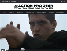 Tablet Screenshot of actionprogear.com